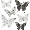 ATMOSPHERA CREATEUR D'INTERIEUR - Lot de 6 stickers "papillon" - 30x30 cm