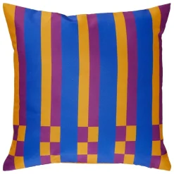 ATMOSPHERA CREATEUR D'INTERIEUR - Housse de coussin d extérieur "pia" bleu indigo 40x40cm