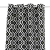 ATMOSPHERA CREATEUR D'INTERIEUR - Rideau "twisted lime" jacquard noir & blanc 140x260cm