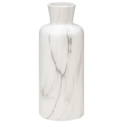 ATMOSPHERA CREATEUR D'INTERIEUR - Vase effet marbre "sao" céramique noir & blanc h30cm