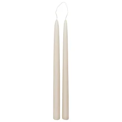 ATMOSPHERA CREATEUR D'INTERIEUR - Lot de 2 bougies bâtons "hugo" en coton h30cm taupe