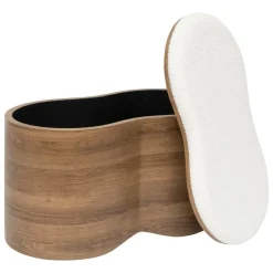 ATMOSPHERA CREATEUR D'INTERIEUR - Coffre "loe" bouclette caramel 72x45x40,5cm