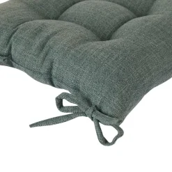 ATMOSPHERA CREATEUR D'INTERIEUR - Galette de chaise "clem" vert foncé 38x38cm