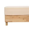 ATMOSPHERA CREATEUR D'INTERIEUR - Drap housse "flora" gaze de coton lin 140x190cm