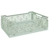 ATMOSPHERA CREATEUR D'INTERIEUR - Cagette pliante "arry" vert clair 40x30x15cm