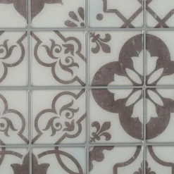 ATMOSPHERA CREATEUR D'INTERIEUR - Lot de 2 stickers carrelages carrelages gris