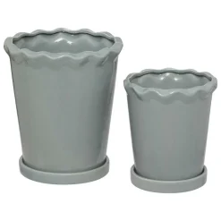 ATMOSPHERA CREATEUR D'INTERIEUR - Lot de 2 cache-pots "wild" h21 16cm