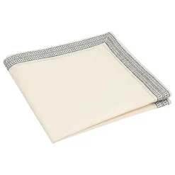 ATMOSPHERA CREATEUR D'INTERIEUR - Ensemble nappe et 6 serviettes inuit coton blanc ivoire 250x150cm