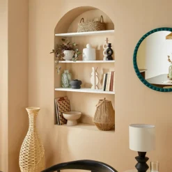 ATMOSPHERA CREATEUR D'INTERIEUR - Déco à poser totem "mala" beige h25cm