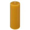 ATMOSPHERA CREATEUR D'INTERIEUR - Bougie ronde "demi" en coton d5cm jaune moutarde