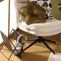 ATMOSPHERA CREATEUR D'INTERIEUR - Porte-revue "twis" noir 37x35x22cm