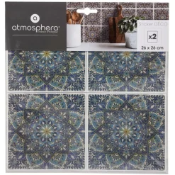 ATMOSPHERA CREATEUR D'INTERIEUR - Lot de 2 stickers mosaïque 26x26 cm
