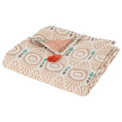 ATMOSPHERA CREATEUR D'INTERIEUR - Jeté de lit "ikat" jacquard 130x170cm