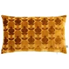 ATMOSPHERA CREATEUR D'INTERIEUR - Coussin "luna" jacquard velours ocre 30x50cm