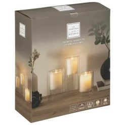 ATMOSPHERA CREATEUR D'INTERIEUR - Coffret 3 bougies led