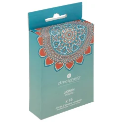 ATMOSPHERA CREATEUR D'INTERIEUR - Lot de 15 cônes d'encens avec support "taly" - jasmin et magnolia