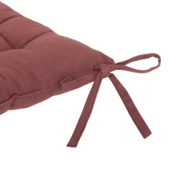 ATMOSPHERA CREATEUR D'INTERIEUR - Galette de chaise "anjali" prune 38x38cm