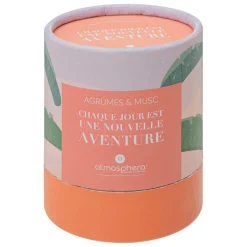 ATMOSPHERA CREATEUR D'INTERIEUR - Bougie parfumée "jomy" - argumes et musc - 200g