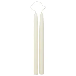 ATMOSPHERA CREATEUR D'INTERIEUR - Lot de 2 bougies bâtons "hugo" en coton h30cm blanc ivoire