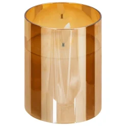 ATMOSPHERA CREATEUR D'INTERIEUR - Coffret 3 bougies led sena verre ambre d75cm
