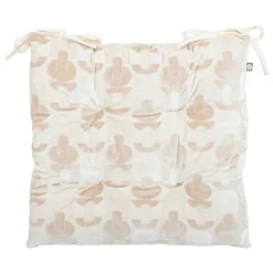 ATMOSPHERA CREATEUR D'INTERIEUR - Galette de chaise "luna" jacquard lin 38x38cm