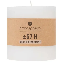 ATMOSPHERA CREATEUR D'INTERIEUR - Bougie rustique - blanc - 663g