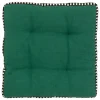 ATMOSPHERA CREATEUR D'INTERIEUR - Galette de chaise "malakite" vert cèdre 38x38cm