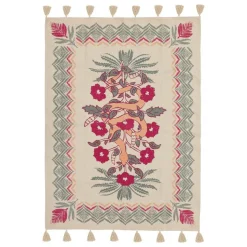 ATMOSPHERA CREATEUR D'INTERIEUR - Tapis "wild" coton tufté vert céladon 120x170cm