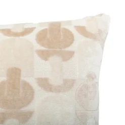 ATMOSPHERA CREATEUR D'INTERIEUR - Coussin "luna" jacquard velours lin 30x50cm