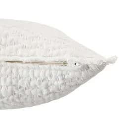 ATMOSPHERA CREATEUR D'INTERIEUR - Coussin brodé "wild" blanc 45x45cm