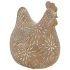 ATMOSPHERA CREATEUR D'INTERIEUR - Statuette poule "linda" beige h12cm