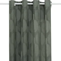 ATMOSPHERA CREATEUR D'INTERIEUR - Rideau "wimbi" jacquard vert kaki 140x260cm