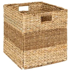 ATMOSPHERA CREATEUR D'INTERIEUR - Panier "ninon" roseau beige 38x38cm