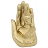 ATMOSPHERA CREATEUR D'INTERIEUR - Statuette bouddha "andy" résine doré h18cm