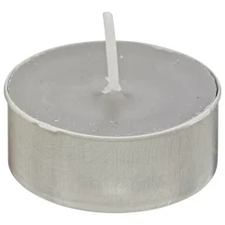 ATMOSPHERA CREATEUR D'INTERIEUR - 18 bougies chauffe-plats "hugo" h1,5cm gris clair