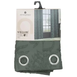 ATMOSPHERA CREATEUR D'INTERIEUR - Rideau "willow" jacquard vert céladon 135x260cm