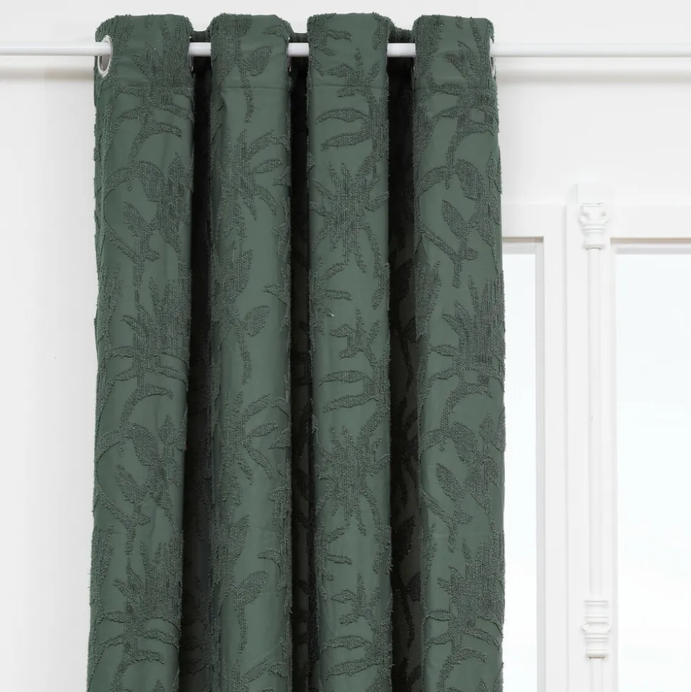 ATMOSPHERA CREATEUR D'INTERIEUR - Rideau "willow" jacquard vert céladon 135x260cm