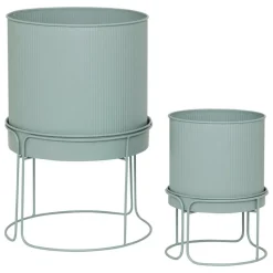 ATMOSPHERA CREATEUR D'INTERIEUR - 2 pots "aze" vert céladon d30 x44,3cm