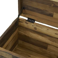 AUBRY GASPARD - Coffre en bois massif recyclé grand modèle