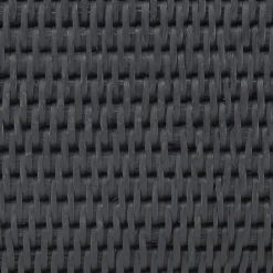 AUBRY GASPARD - Ensemble boites et plateau en rotin laqué noir