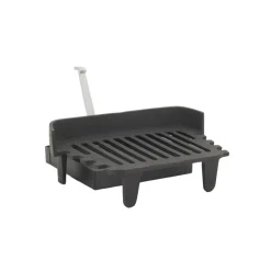 AUBRY GASPARD - Grille de cheminée + tiroir à cendres en fonte