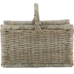 AUBRY GASPARD - Panier à bûches rectangulaire en poelet