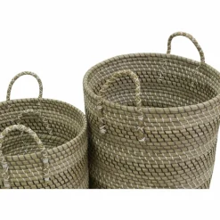 AUBRY GASPARD - Paniers à linge tressés en jonc de mer (lot de 3)