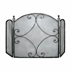 AUBRY GASPARD - Pare-feu 3 panneaux manoir en fer forgé