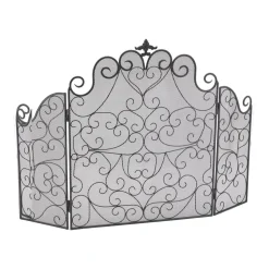 AUBRY GASPARD - Pare-feu en fer forgé noir