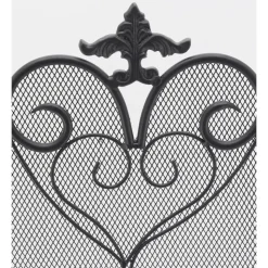 AUBRY GASPARD - Pare-feu en fer forgé noir