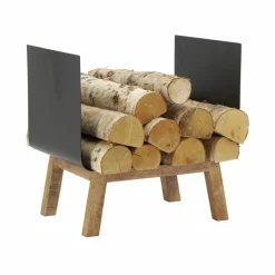 AUBRY GASPARD - Porte-bûches en métal et manguier