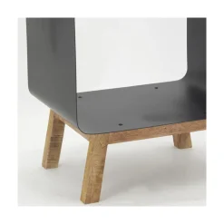 AUBRY GASPARD - Porte-bûches en métal et manguier