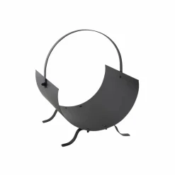 AUBRY GASPARD - Porte-bûches design en métal noir