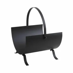 AUBRY GASPARD - Porte-bûches design en métal noir